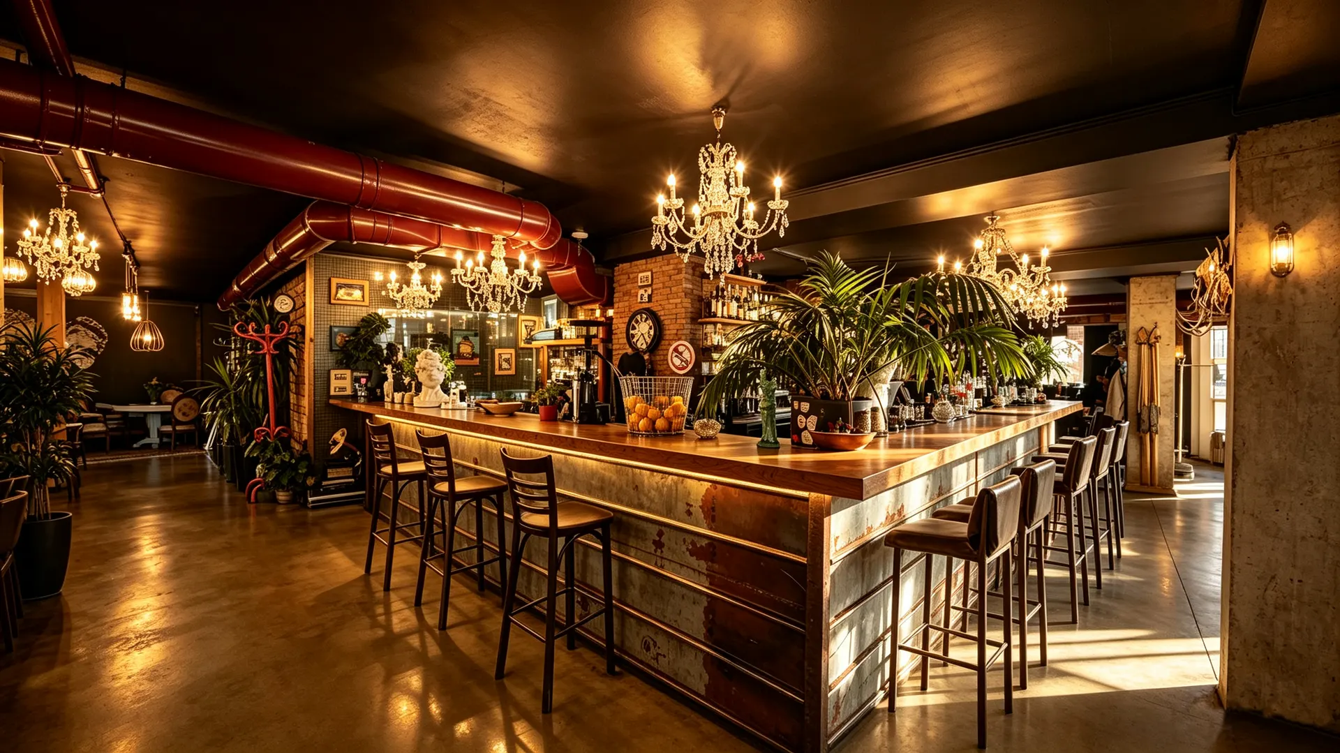 The warm timber bar of Drunk Cherry